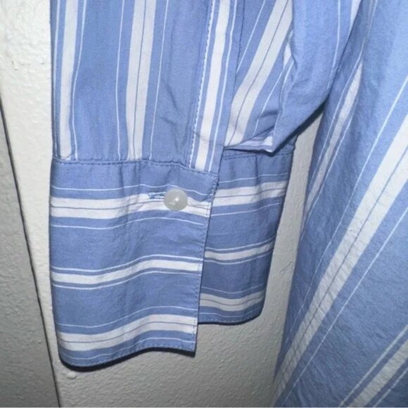 J. Jill Blue and White Coastal Style Striped Tunic Plus Size 2X Nantucket Style - Picture 6 of 8